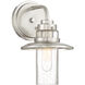 Dover 1 Light 6.5 inch Satin Platinum Wall Sconce Wall Light