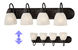 Torino 4 Light 30 inch Oil Rubbed Bronze Bath Bar Wall Light