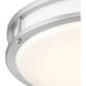EnviroLite LED 16 inch Brushed Nickel Smart Flush Mount Ceiling Light