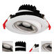 EnviroLite Integrated LED White Floating Gimbal in 4000K