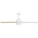 Astrea 52 inch Matte White with Matte White/Blonde Maple Reversible Blades Ceiling Fan