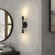 Louise 2 Light 5 inch Matte Black Wall Sconce Wall Light 