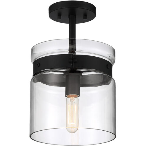 Designers Fountain Midnight LA 1 Light 9 inch Matte Black Semi-Flush Ceiling Light D222M-SF-MB - Open Box