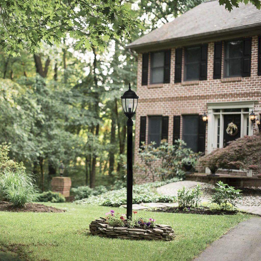 Tiverton 1 Light 22 inch Black Outdoor Post Lantern