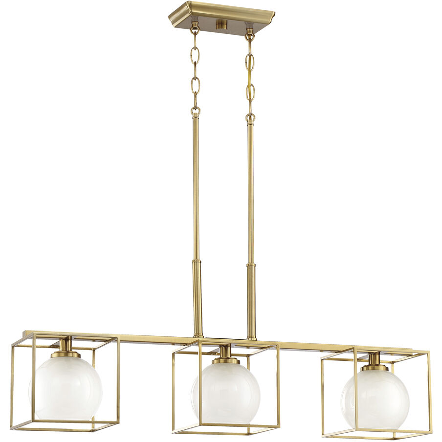 Cowen 3 Light 34 inch Brushed Gold Chandelier Ceiling Light