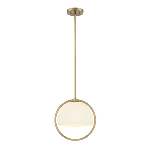 Eterna 1 Light 12 inch Brushed Gold Pendant Ceiling Light