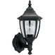 Builder 1 Light 14 inch Black Outdoor Wall Lantern