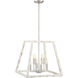 Rhode 8 Light 20 inch Coastal Weathered White Foyer Light Ceiling Light