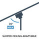 Skylar LED 15 inch Matte Black Down Pendant Ceiling Light