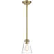 Westin 1 Light 5 inch Brushed Gold Pendant Ceiling Light