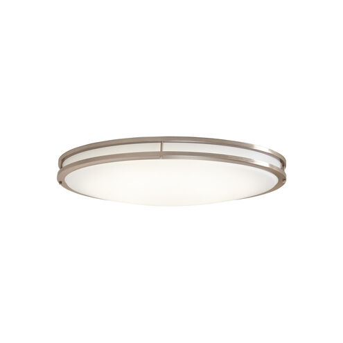 Oval LED 33 inch Brushed Nickel Flushmount Ceiling Light