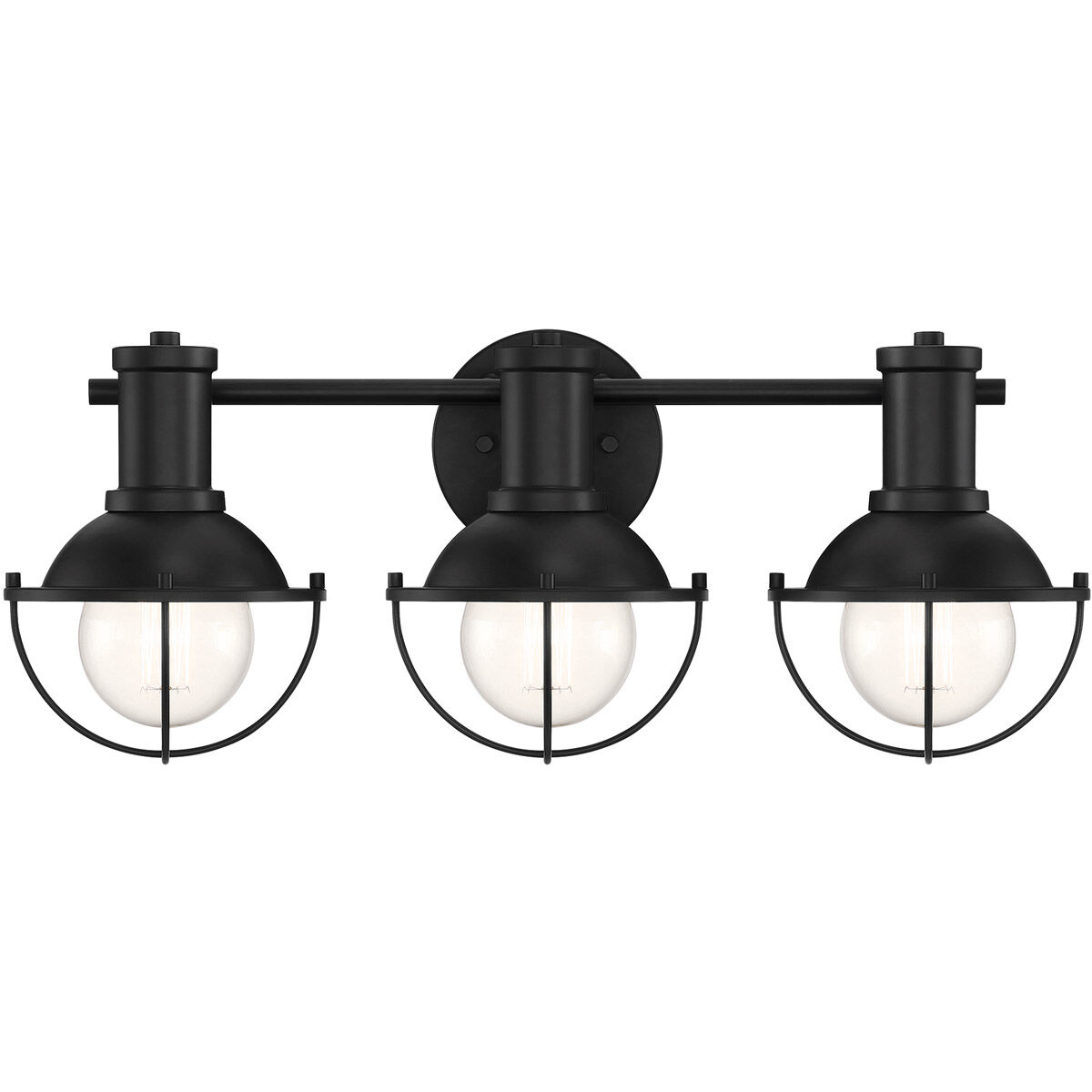 Matte black on sale vanity light bar