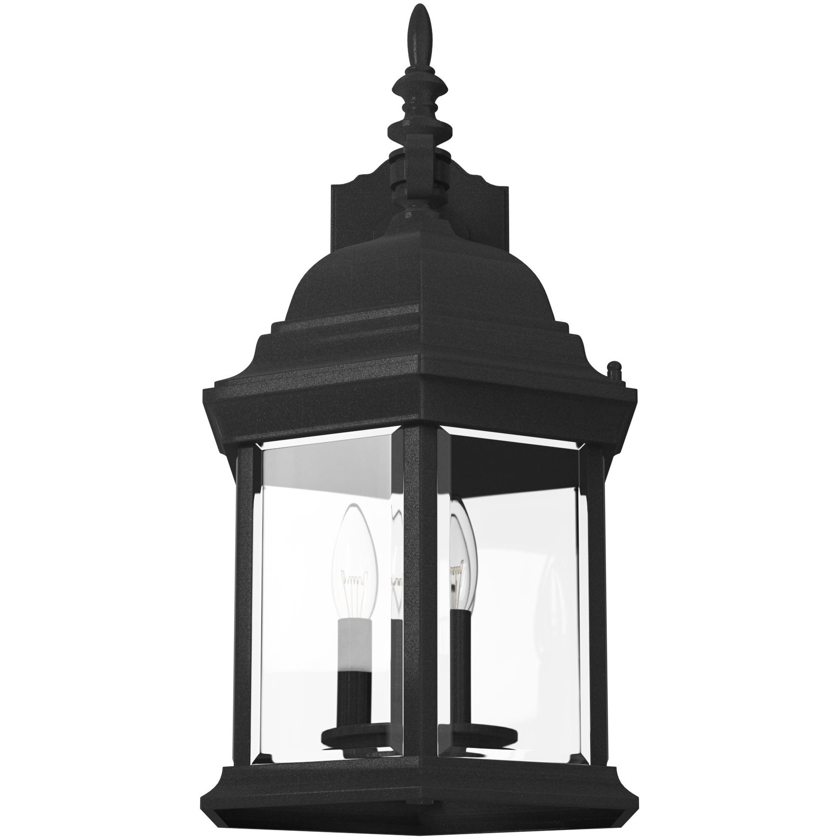 Devonshire 3 Light 19 inch Black Outdoor Wall Lantern