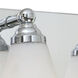 Hudson 3 Light 22 inch Chrome Bath Bar Wall Light