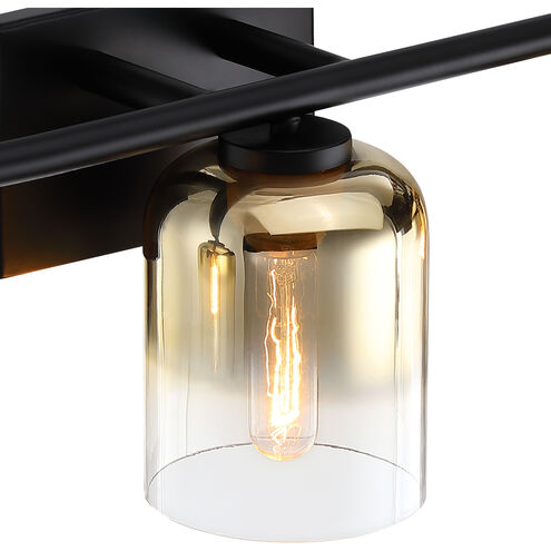 Gatsby 3 Light 24 inch Matte Black Vanity Light Wall Light