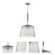Windrush 1 Light 14 inch Polished Nickel Pendant Ceiling Light