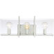 Ethan 3 Light 24 inch Polished Nickel Bath Light Wall Light