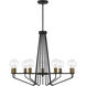 Ravella 9 Light 30 inch Black Chandelier Ceiling Light