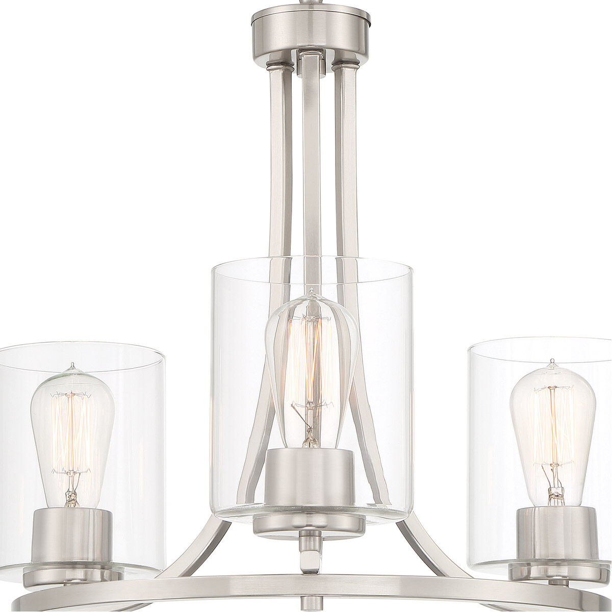 Liam 3 Light 20 inch Satin Platinum Chandelier Ceiling Light