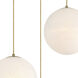 Pixie LED 28 inch Brushed Gold Chandelier Ceiling Light