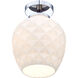 Dita 1 Light 9 inch Polished Nickel Semi-Flush Mount Ceiling Light