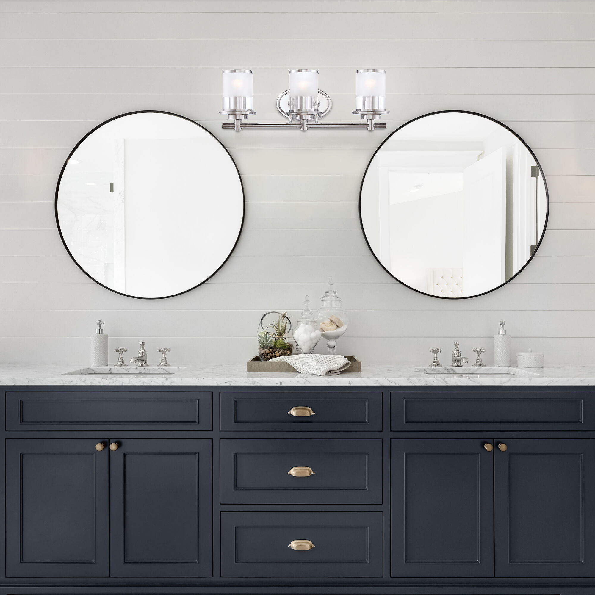 Essence 3 Light 23 inch Chrome Bath Bar Wall Light