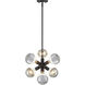 Gambit 6 Light 7 inch Matte Black Pendant Ceiling Light