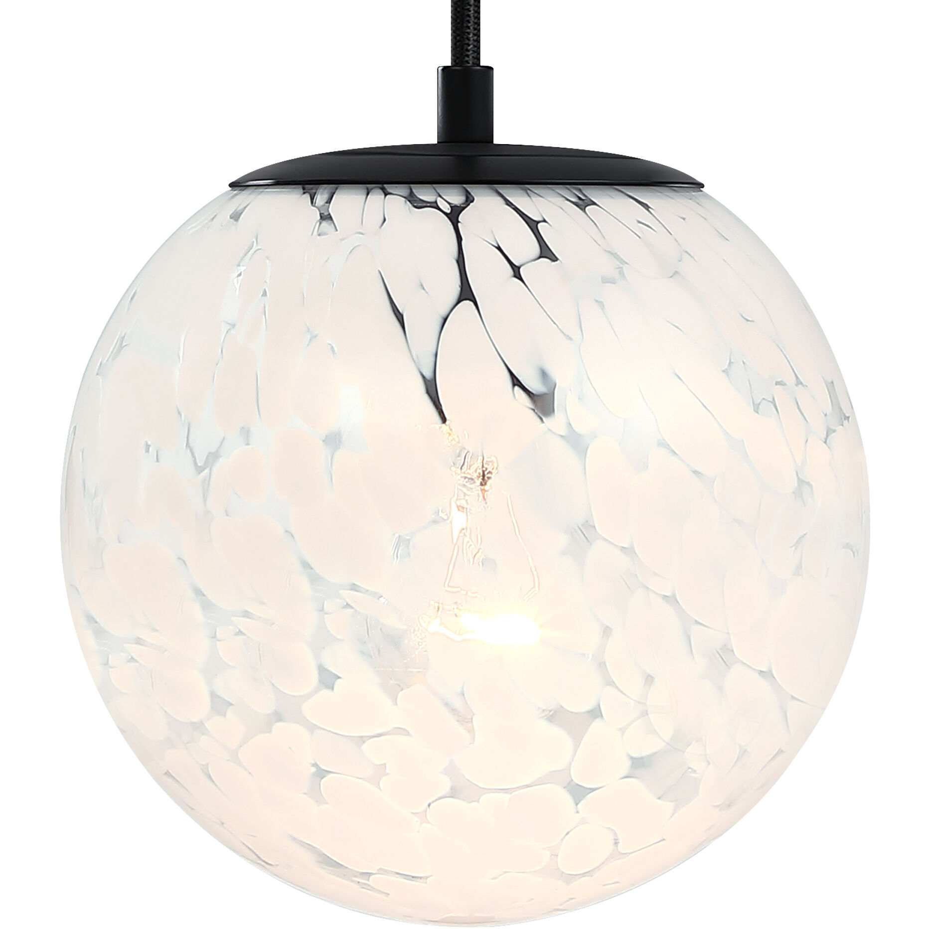 Designers Fountain Circo Semi Flush Mount 1 Light Matte Black