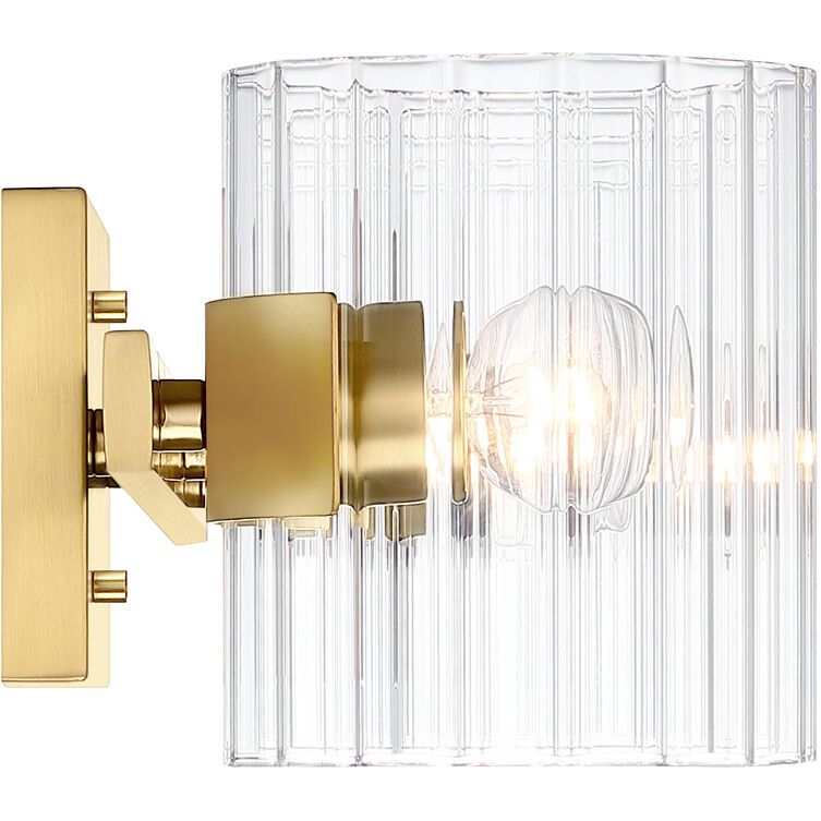 Aries 3 Light 24.25 inch Brushed Gold Vanity Light Wall Light