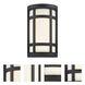 Logan Square 2 Light 8 inch Black ADA Wall Sconce Wall Light, Interior/Exterior