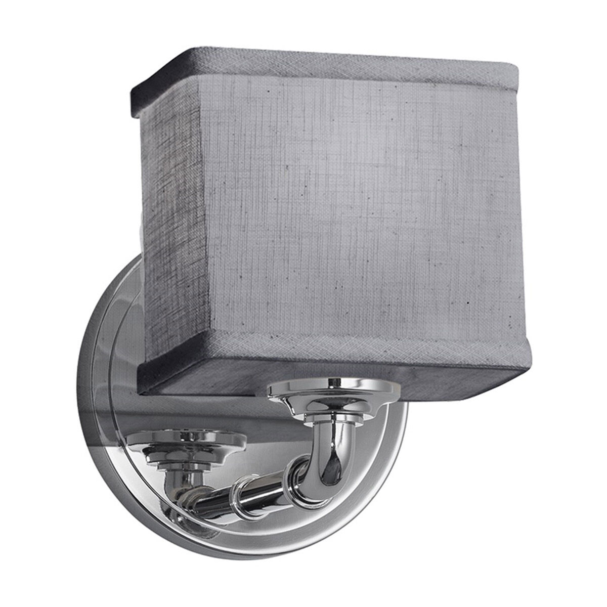 Textile LED 6 inch Polished Chrome ADA Wall Sconce Wall Light