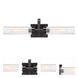 Braden 2 Light 24 inch Iron Graphite Bath Bar Wall Light