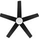Astrea 52 inch Matte Black with Matte Black/Sepia Brown Reversible Blades Ceiling Fan