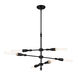 Louise 6 Light 29 inch Matte Black Island Light Ceiling Light