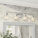 Knoll 4 Light 33 inch Chrome Vanity Light Wall Light