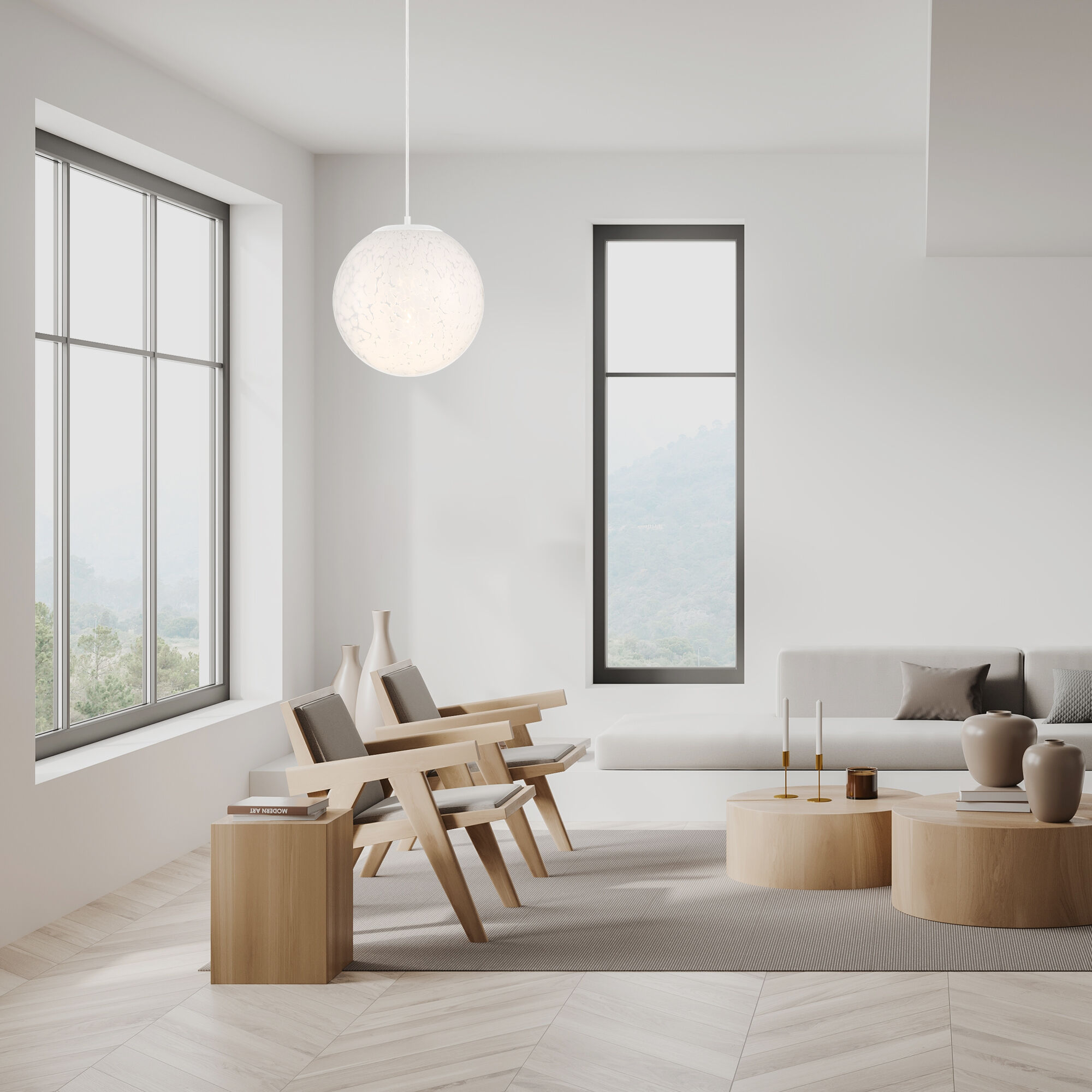 Circo 1 Light 14 inch Matte White Pendant Ceiling Light