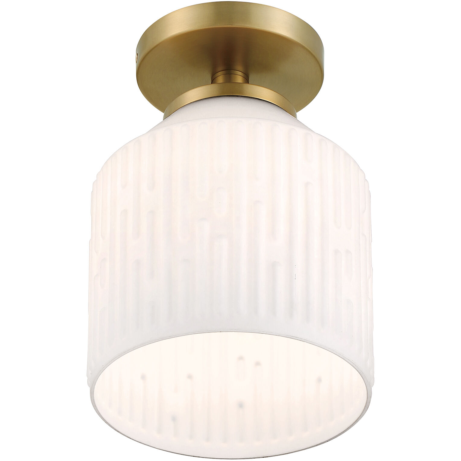 White and gold semi flush mount outlet