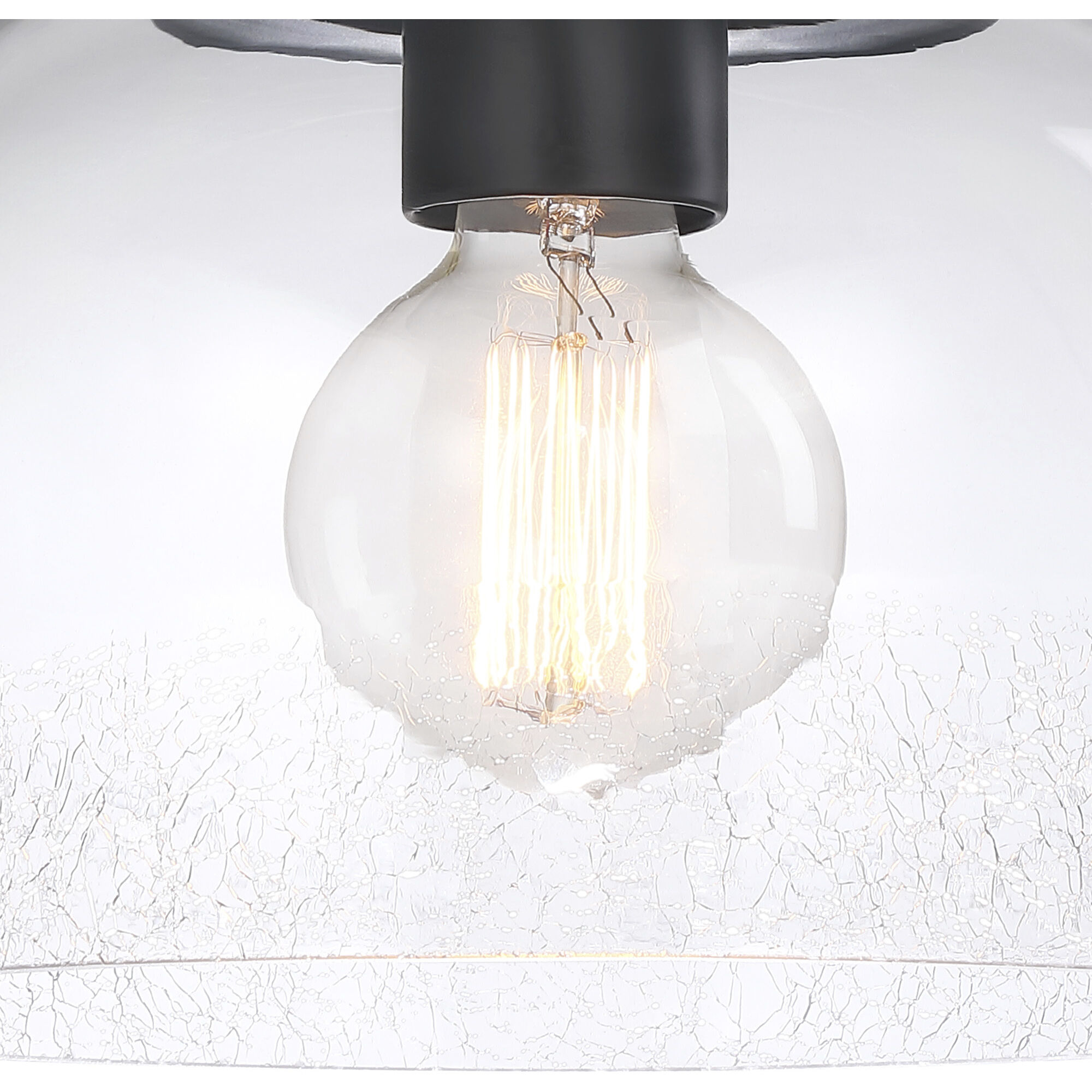 Astra LED 11.75 inch Matte Black Semi-Flush Mount Ceiling Light