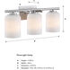 Bluestone Ridge LED 24 inch Brushed Nickel Vanity Wall Light