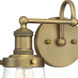 Taylor 2 Light 15 inch Old Satin Brass Bath Bar Wall Light