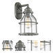 Brensten 1 Light 13.75 inch Weathered Iron Outdoor Wall Lantern