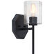 Haven 1 Light 7 inch Matte Black Wall Sconce Wall Light