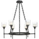Cazadero 6 Light 28.75 inch Weathered Pewter Chandelier Ceiling Light