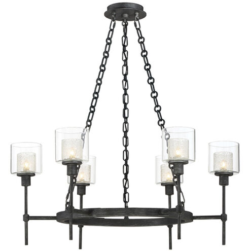 Cazadero 6 Light 28.75 inch Weathered Pewter Chandelier Ceiling Light