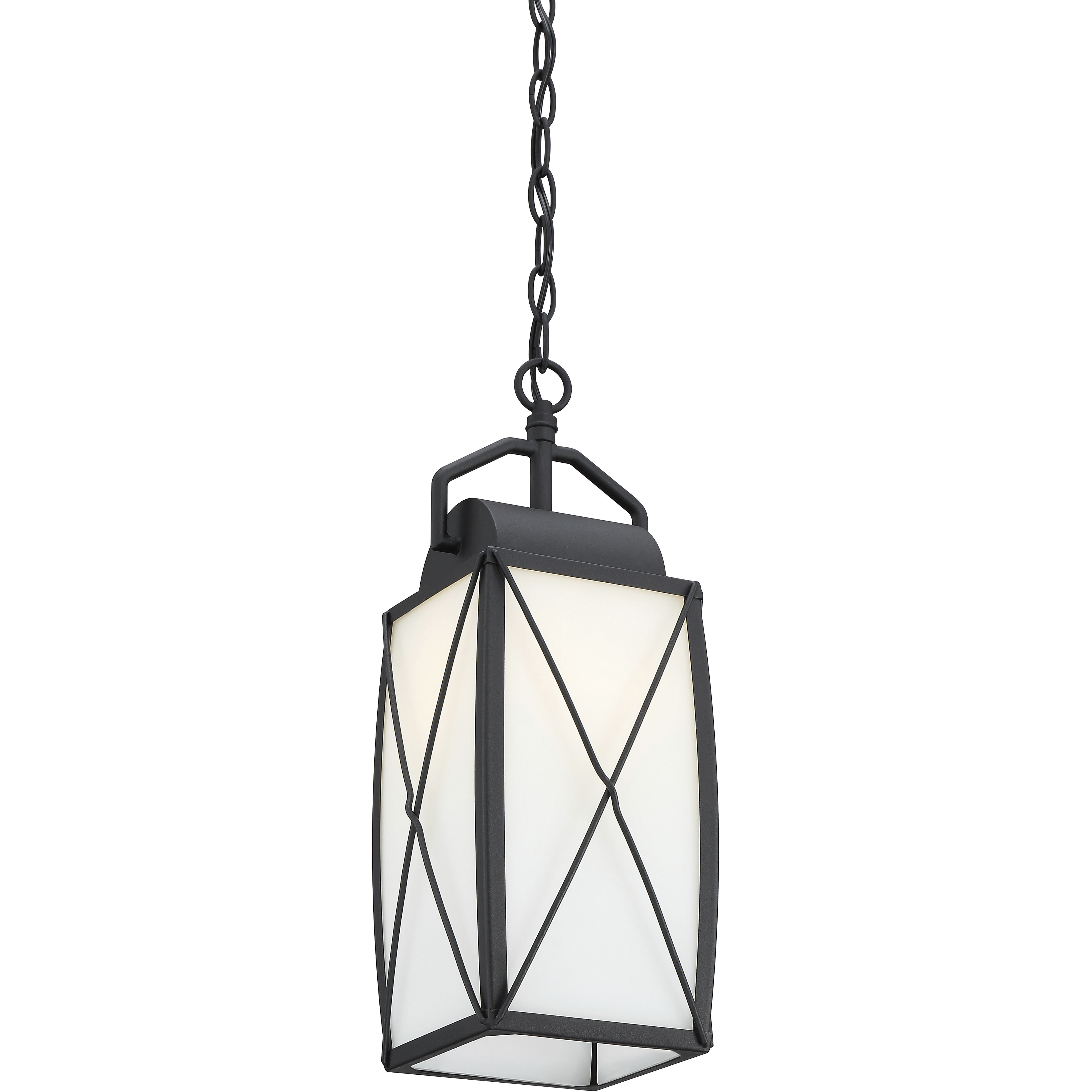 Fairlington 1 Light 7.5 inch Black Outdoor Hanging Lantern