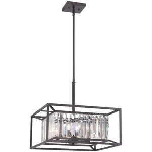 Linares 4 Light 19 inch Vintage Bronze Pendant Ceiling Light