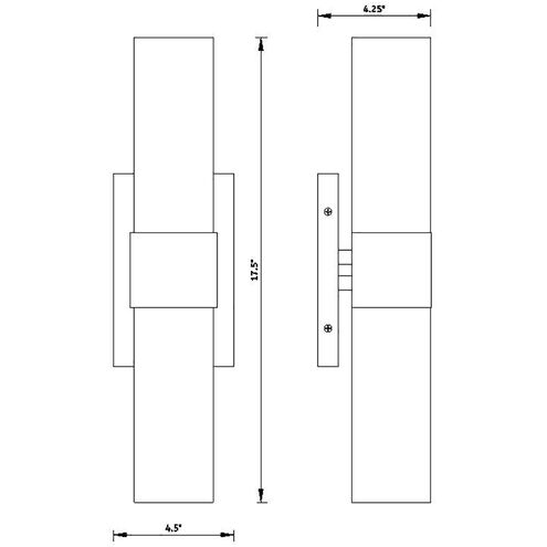 Anton 2 Light 4.5 inch Old Satin Brass Wall Sconce Wall Light