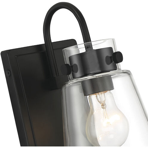 Inwood 1 Light 7 inch Matte Black Vanity Light Wall Light