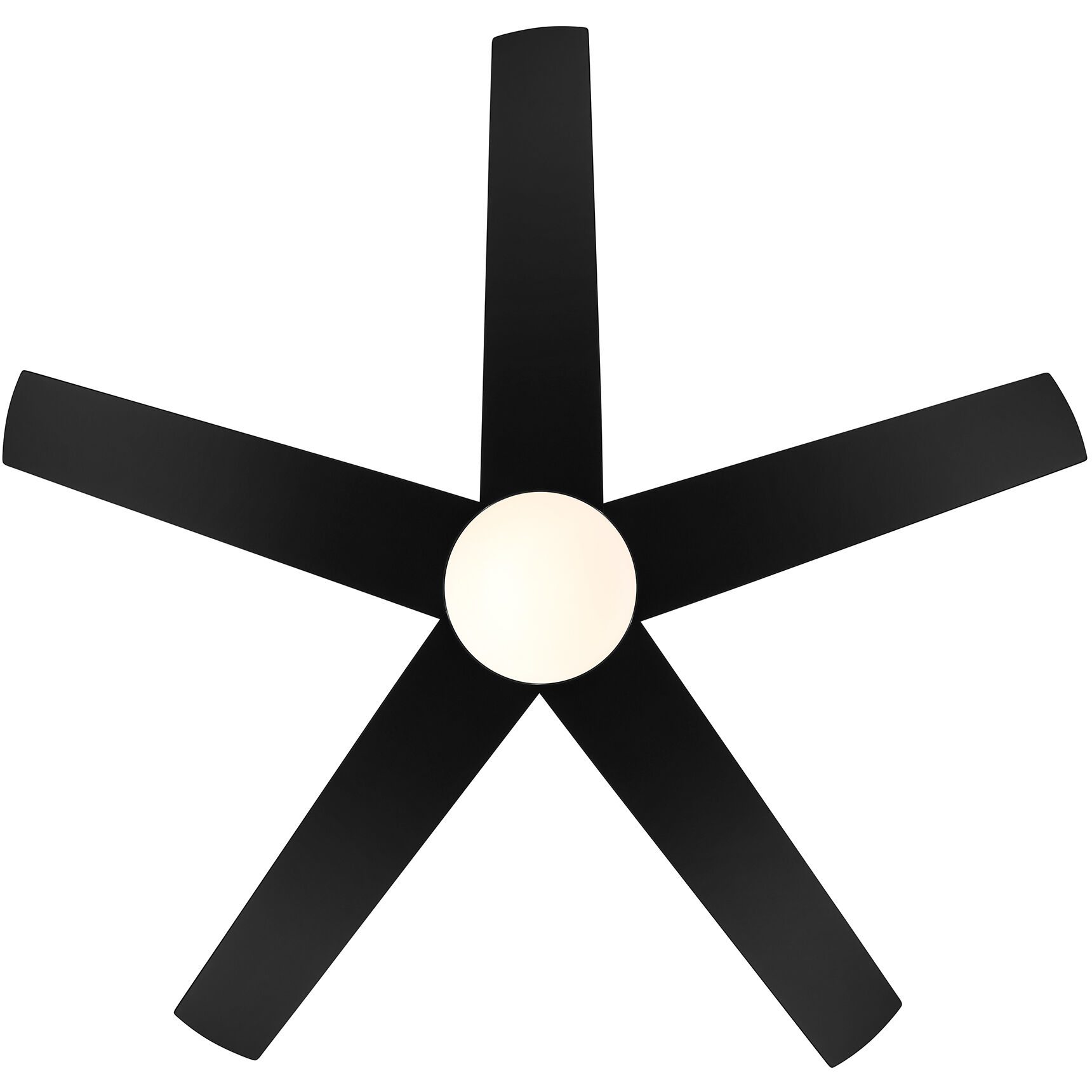 Astrea 52 inch Matte Black with Reversible Matte Black/Sepia Brown Blades Smart Color Fan
