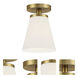 Palmyra 1 Light 7 inch Brushed Gold Semi-Flush Ceiling Light